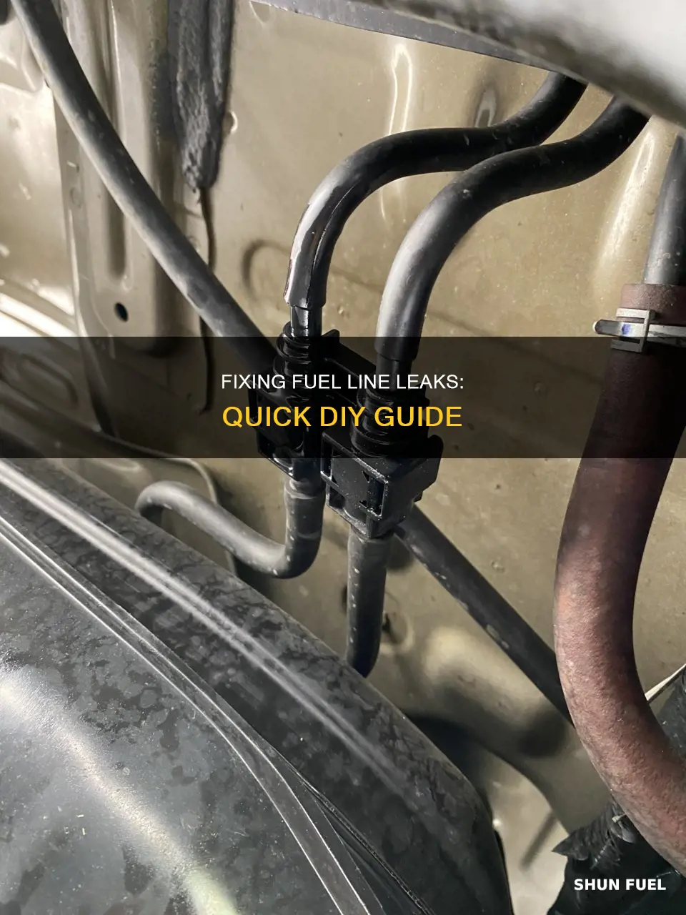 how to fix a fuel line leak in a car