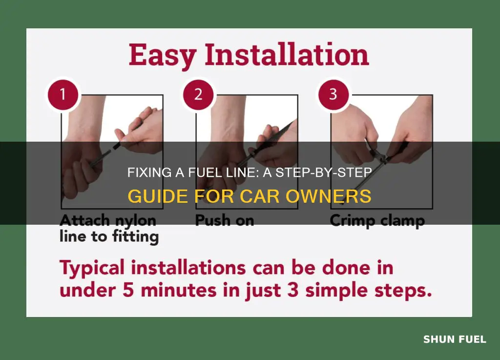 how to fix a fuel line on a car