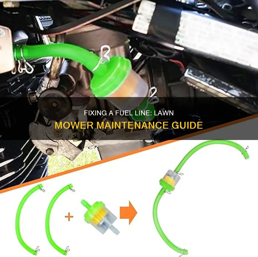 how to fix a fuel line on a lawn mower