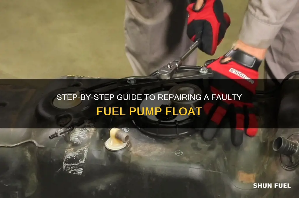 how to fix a fuel pump float