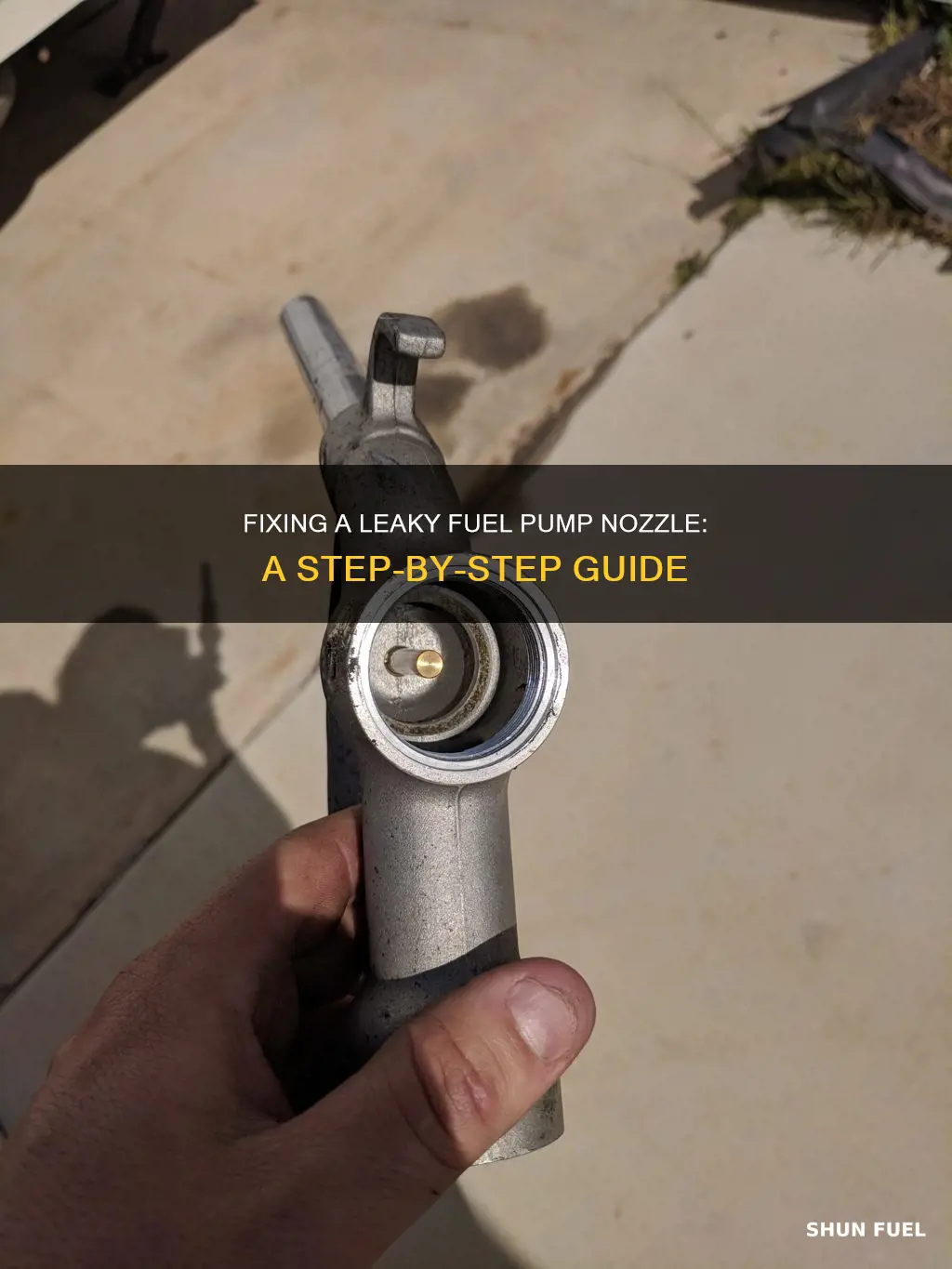 how to fix a fuel pump in car nozzle leak