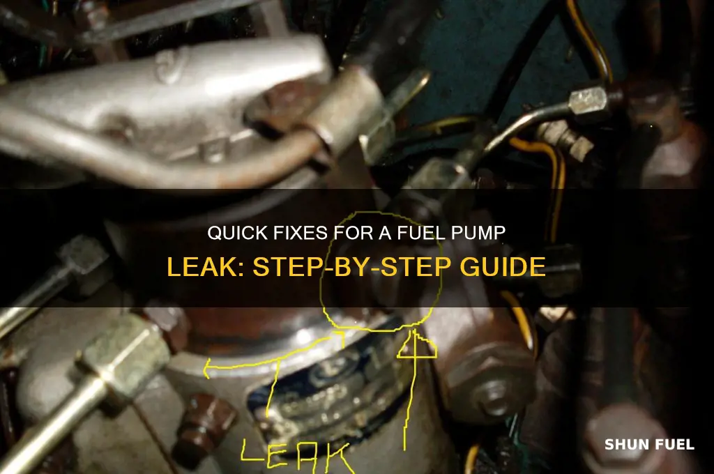 how to fix a fuel pump leak