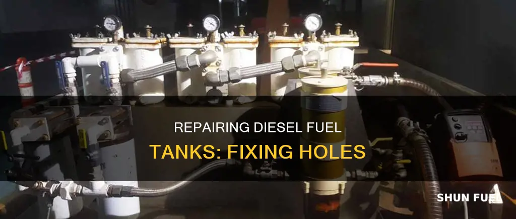how to fix a hole in a diesel fuel tank