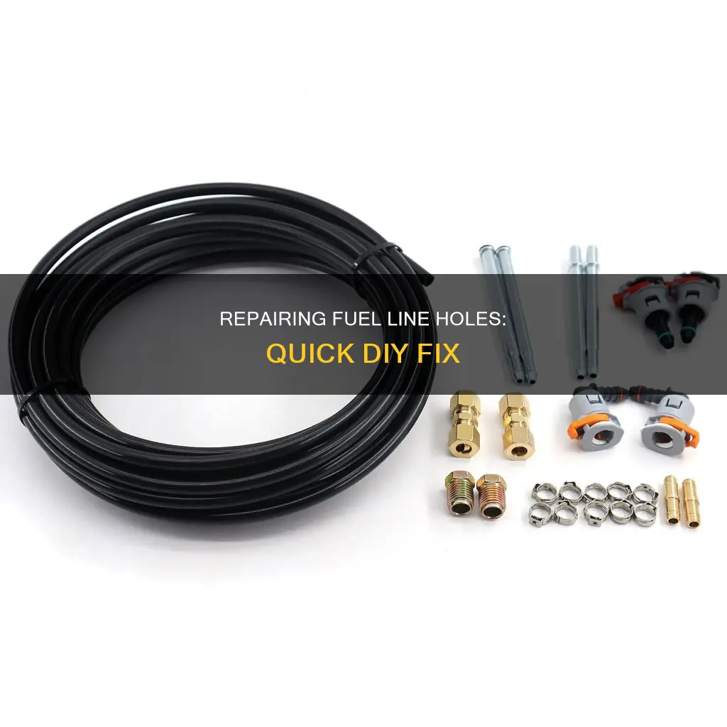 how to fix a hole in a fuel line