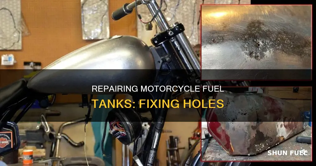 how to fix a hole in a motorcycle fuel tank