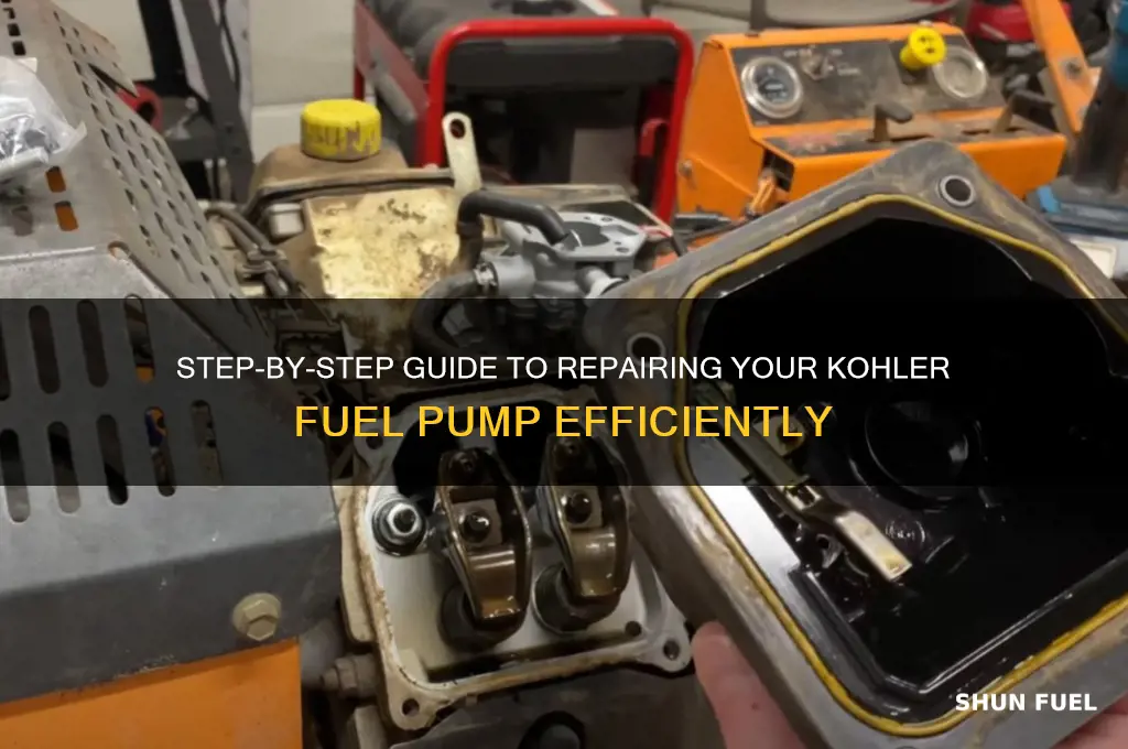 how to fix a kohler fuel pump