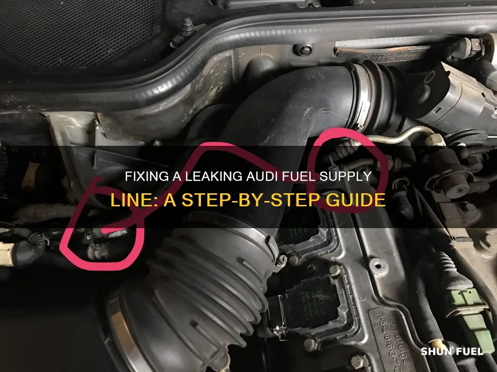 how to fix a leaking audi fuel supply line