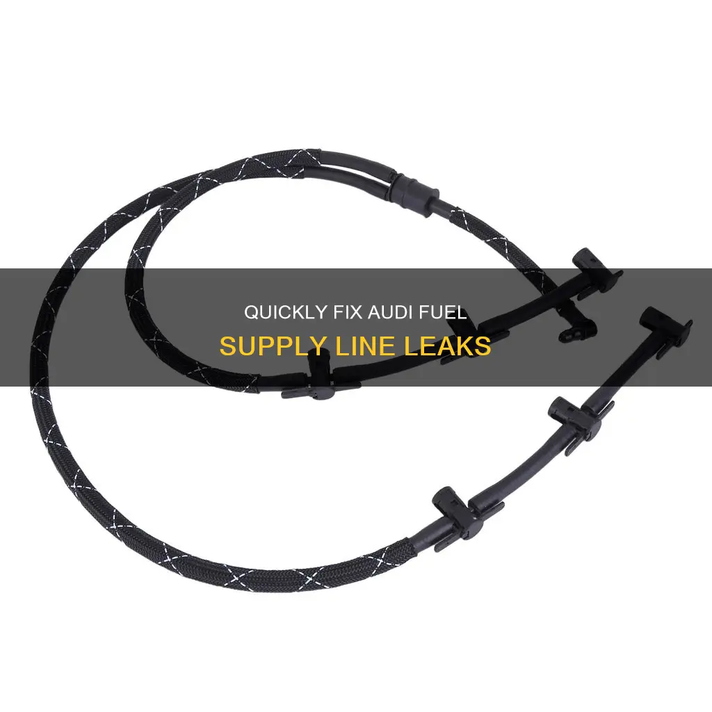 how to fix a leaking audi fuel supply line