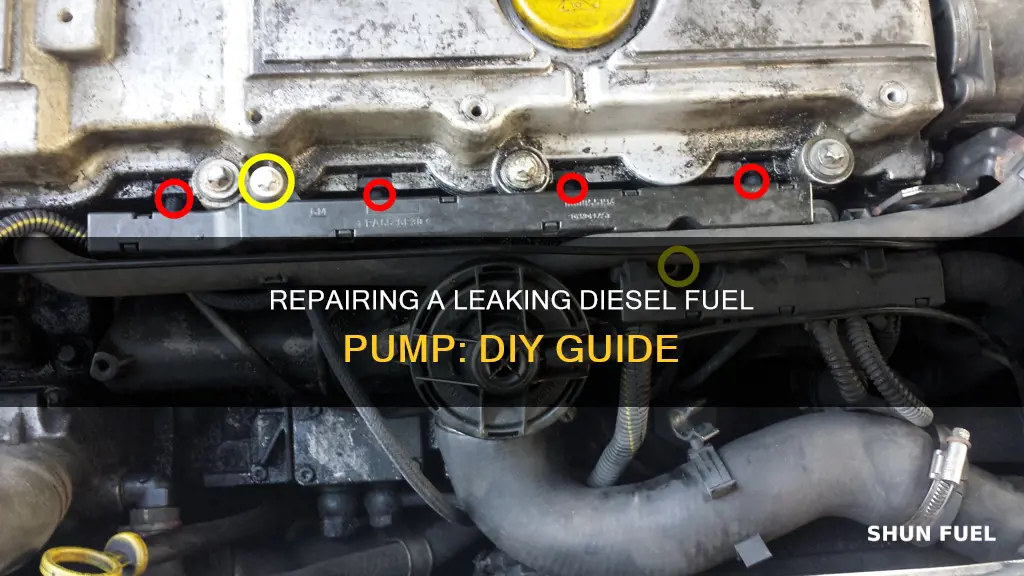 how to fix a leaking diesel fuel pump