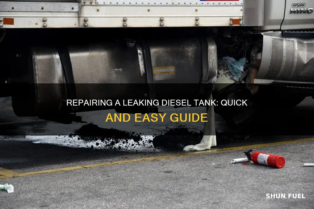 how to fix a leaking diesel fuel tank