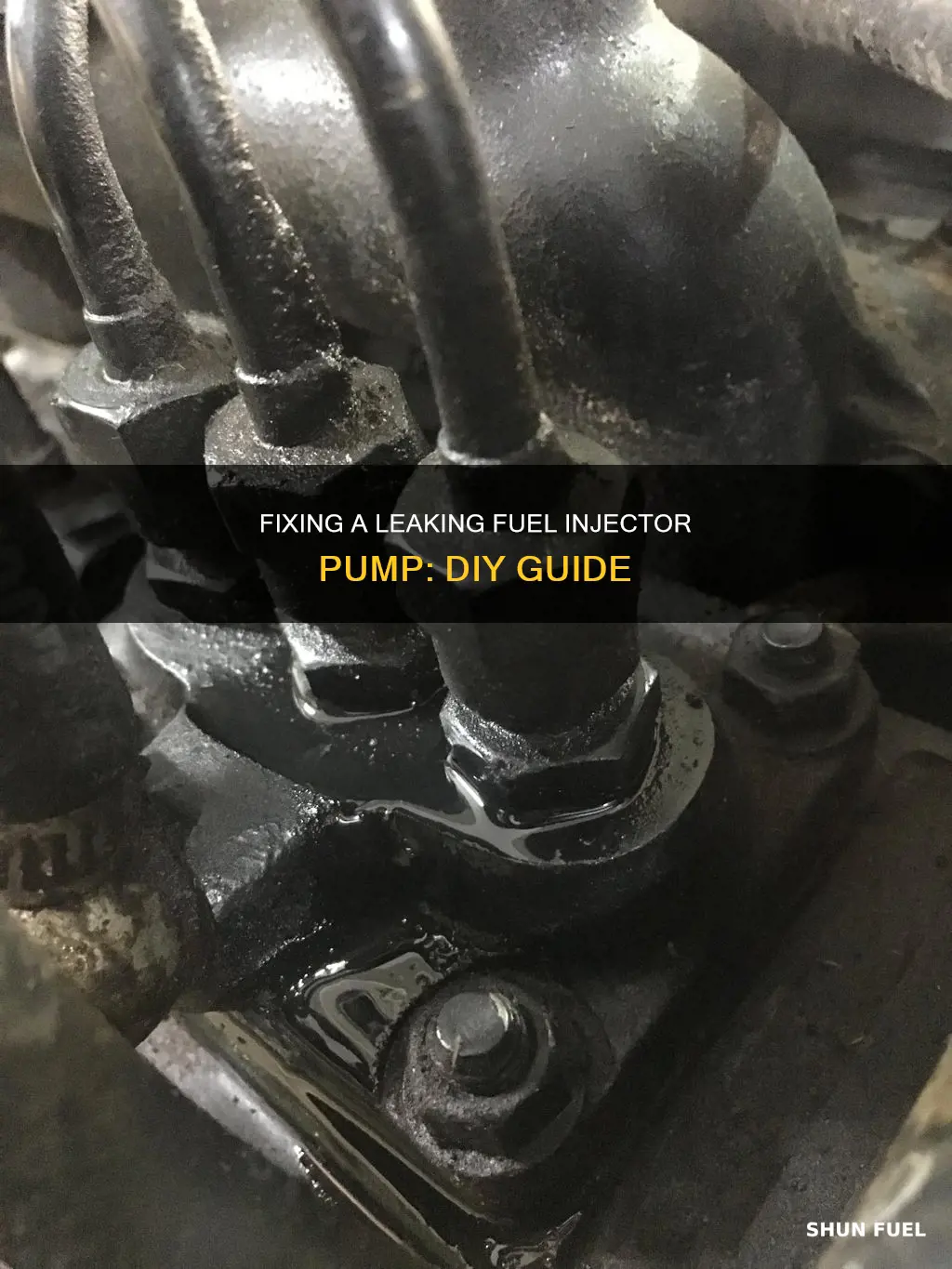 how to fix a leaking fuel injector pump