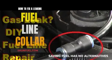 Fixing a Fuel Line Collar Leak: A Step-by-Step Guide