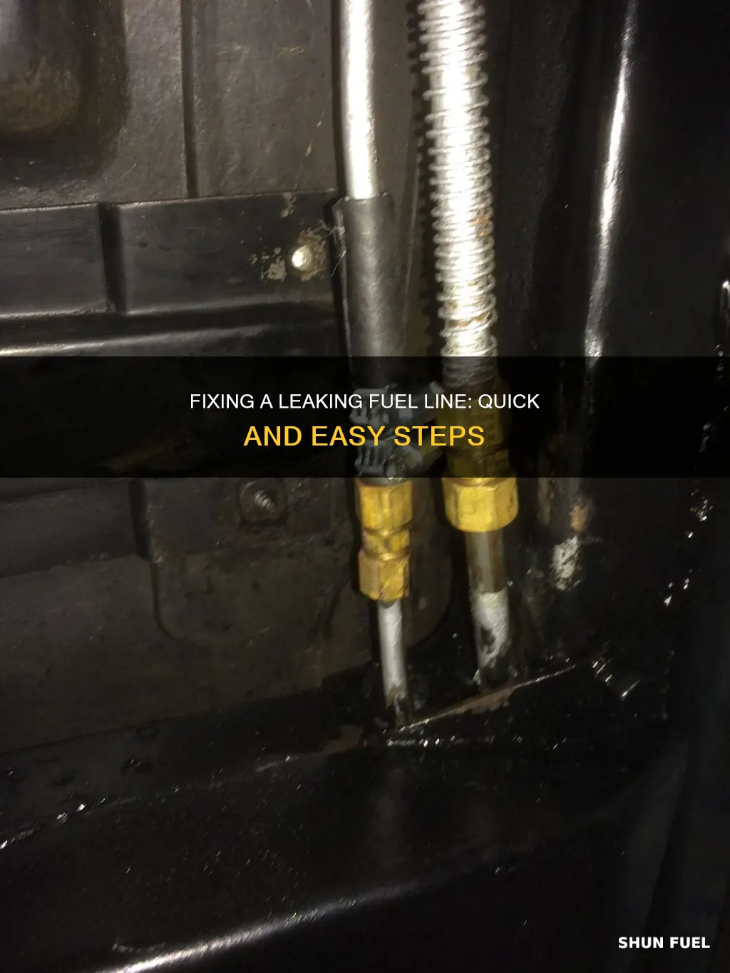 how to fix a leaking fuel line color