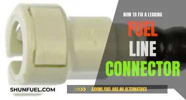Fixing a Leaking Fuel Line: Securing the Line Connector