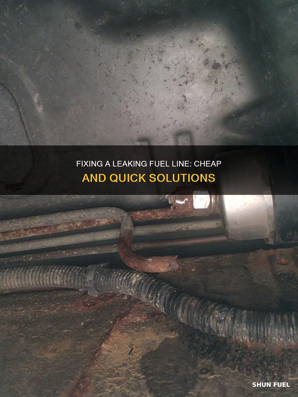 how to fix a leaking fuel supply line cheaply
