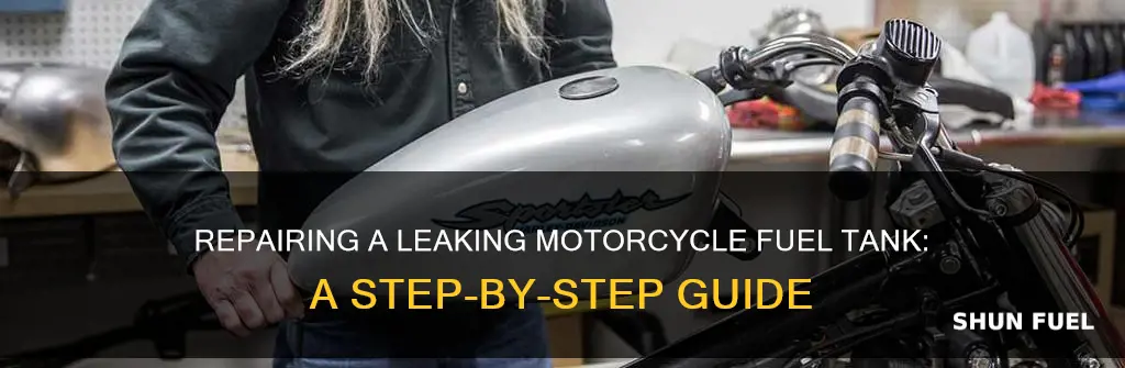 how to fix a leaking motorcycle fuel tank