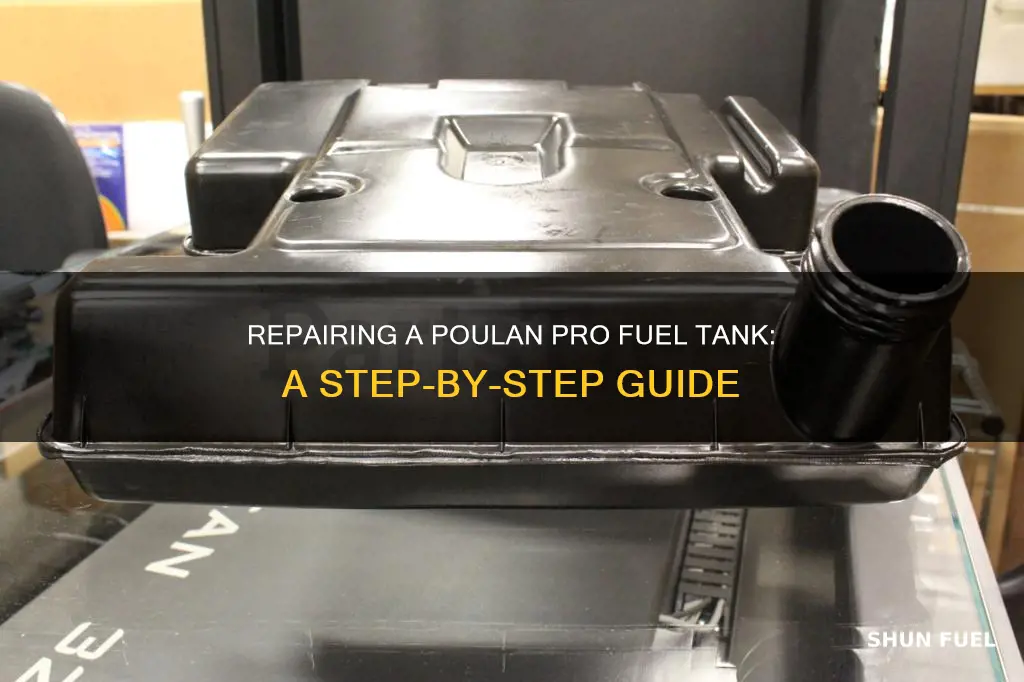 how to fix a poulan pro fuel tank