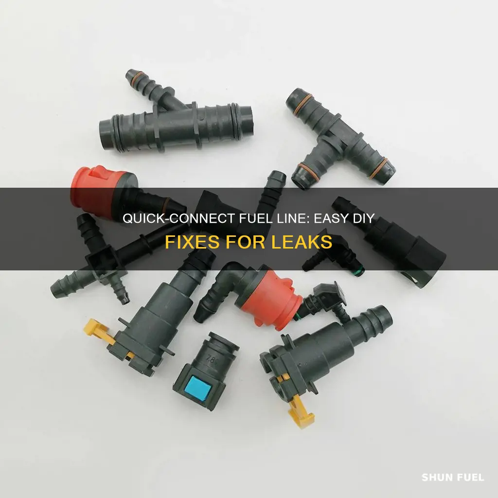 how to fix a quick connect fuel line