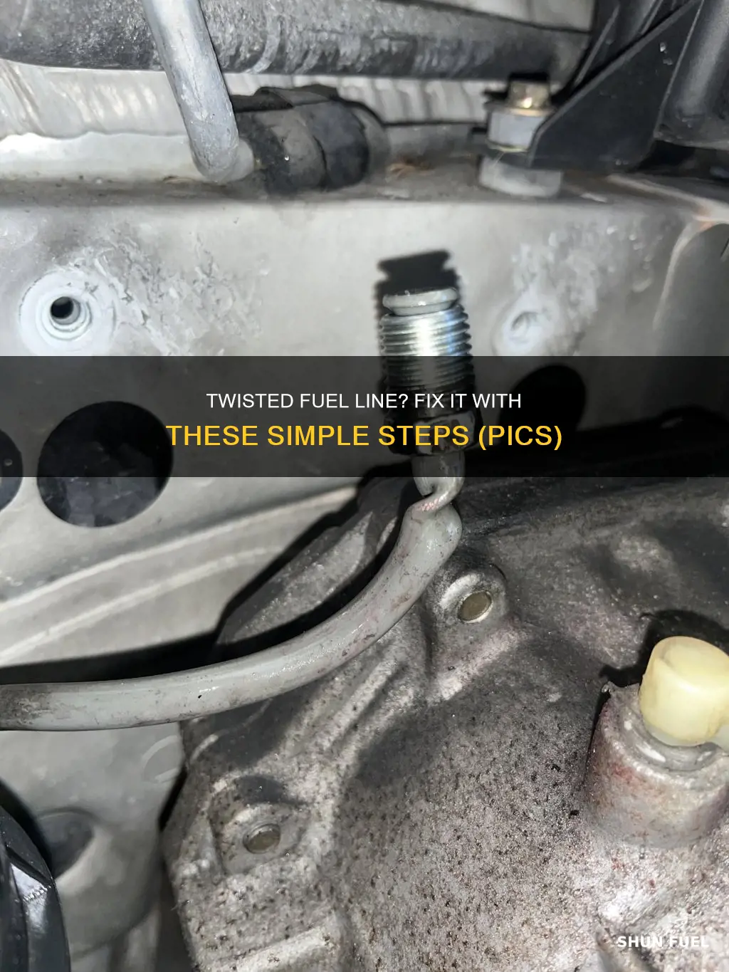 how to fix a twisted fuel line with pics