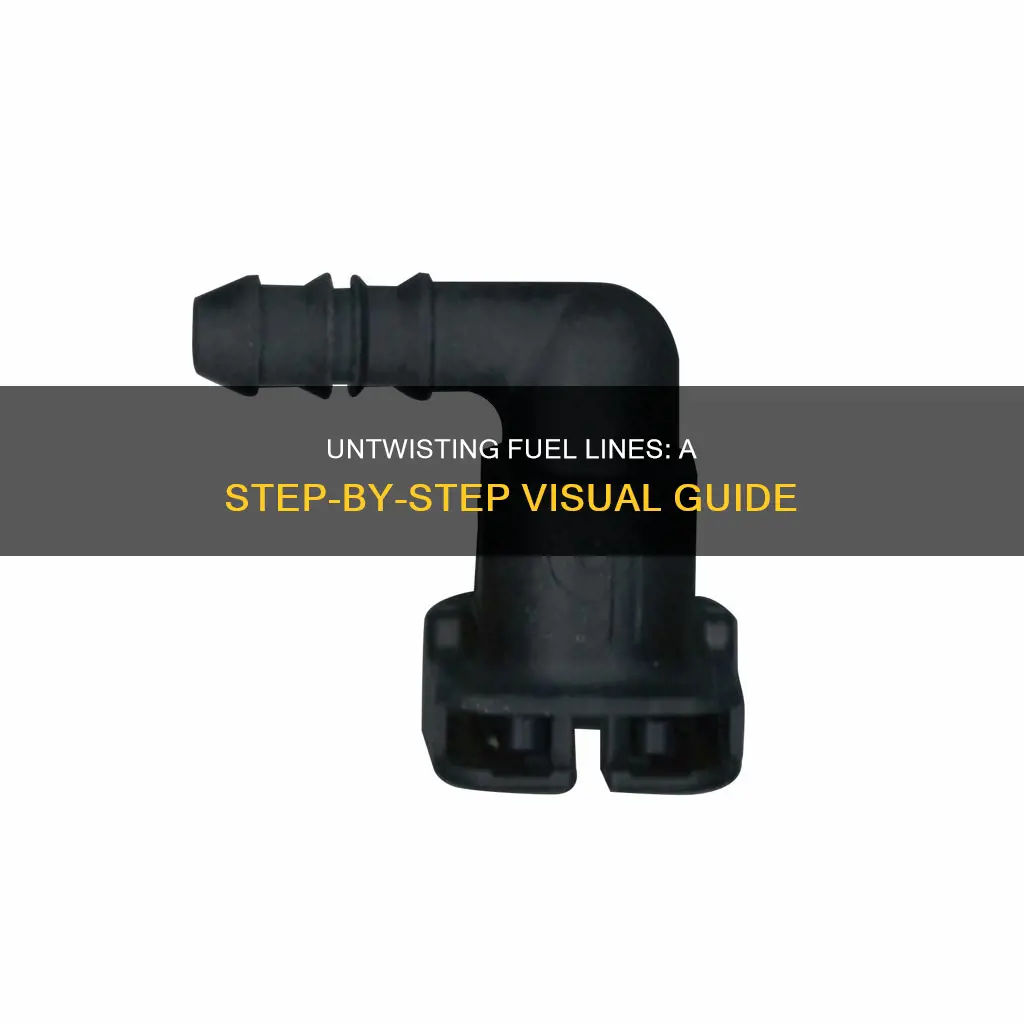 how to fix a twisted fuel line with pics