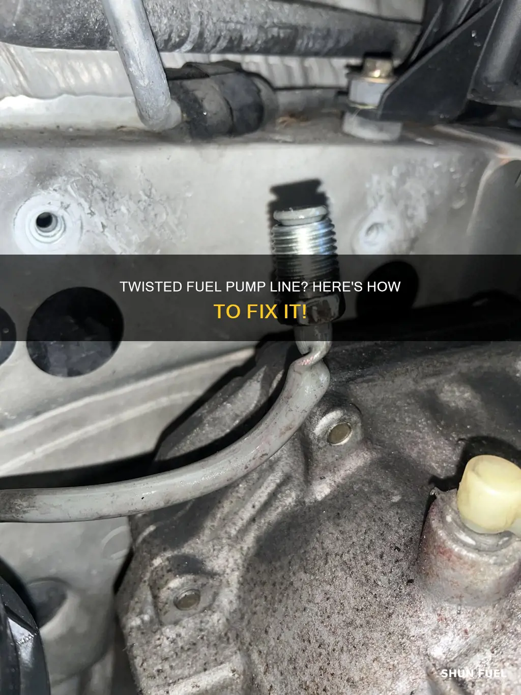 how to fix a twisted line on a fuel pump