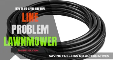 Vacuum Fuel Line Fix: Revive Your Lawnmower's Power