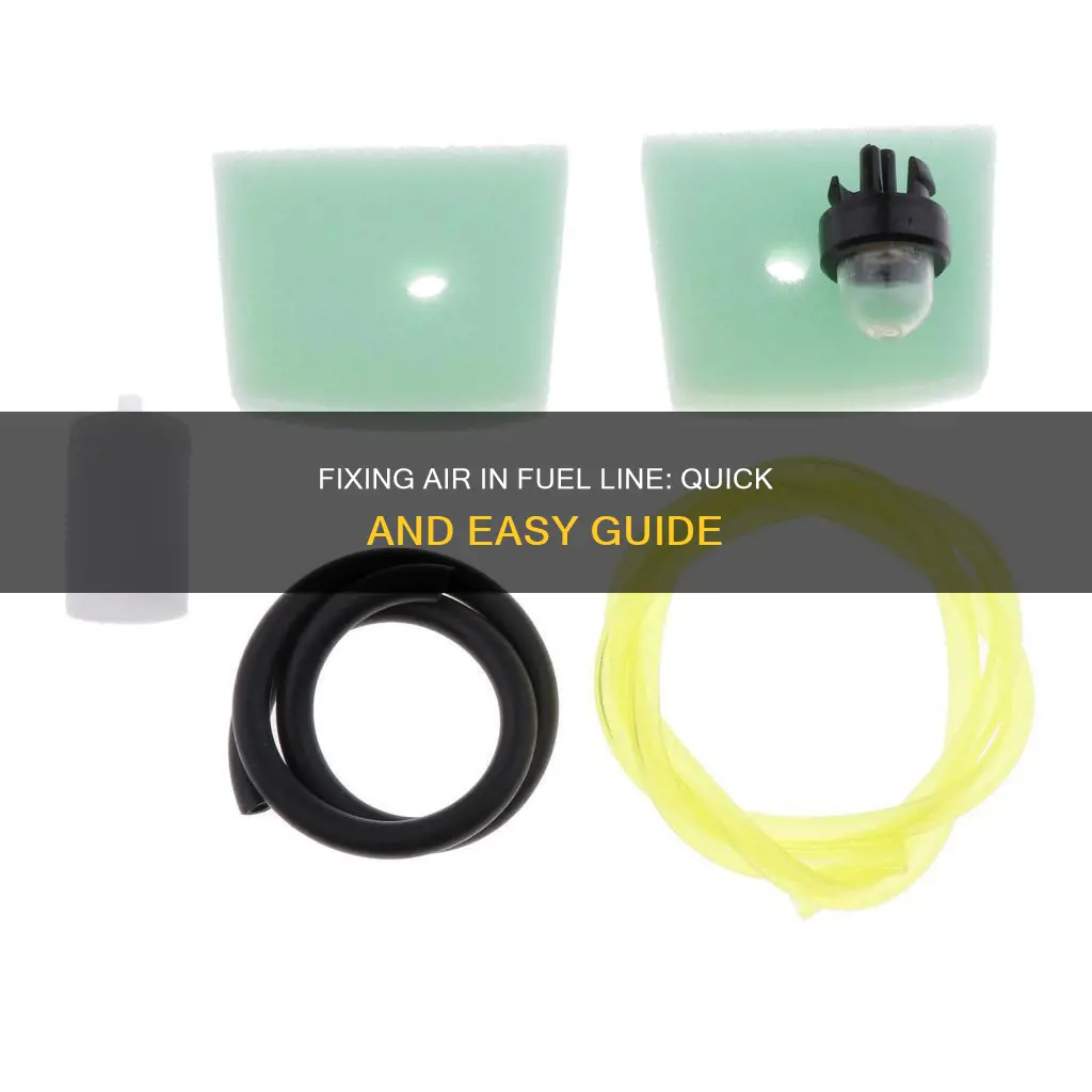 how to fix air in fuel line