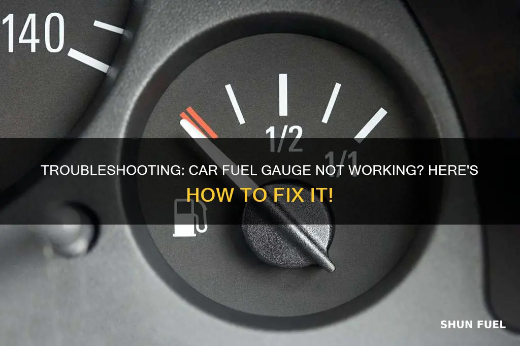 how to fix car not reading fuel gauge