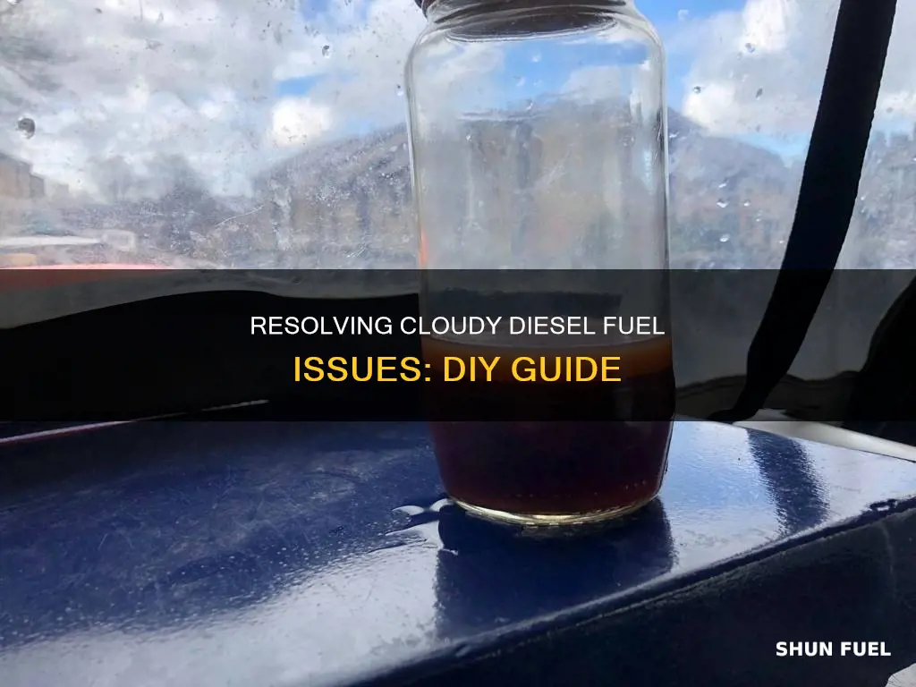 how to fix cloudy diesel fuel