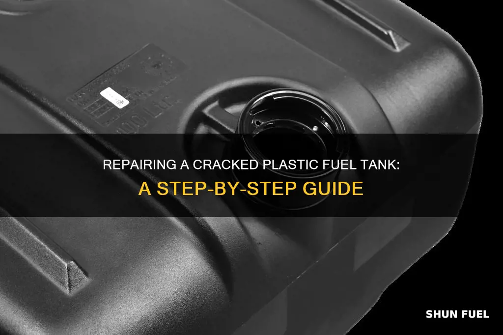 how to fix crack in plastic fuel tank