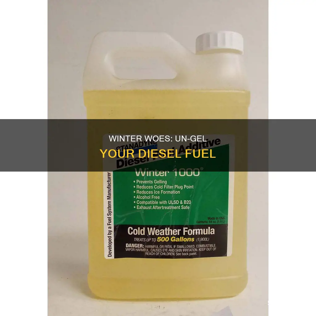 how to fix diesel fuel gelling