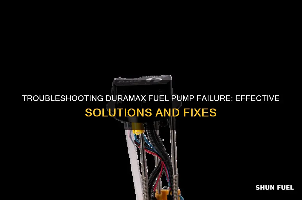 how to fix duramax fuel pump failure