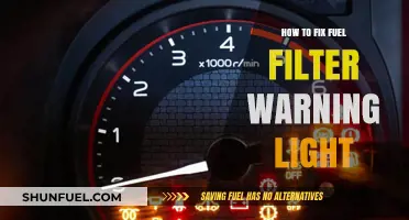 Troubleshooting the Fuel Filter Warning Light
