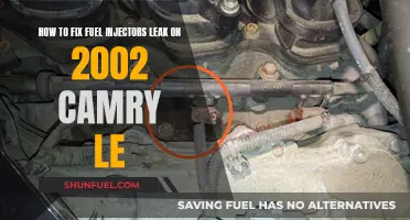 Fixing Fuel Injector Leaks in 2002 Camry LE Models