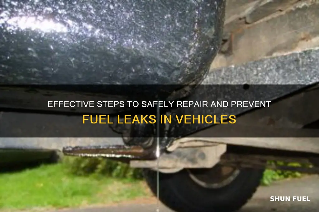 how to fix fuel leak