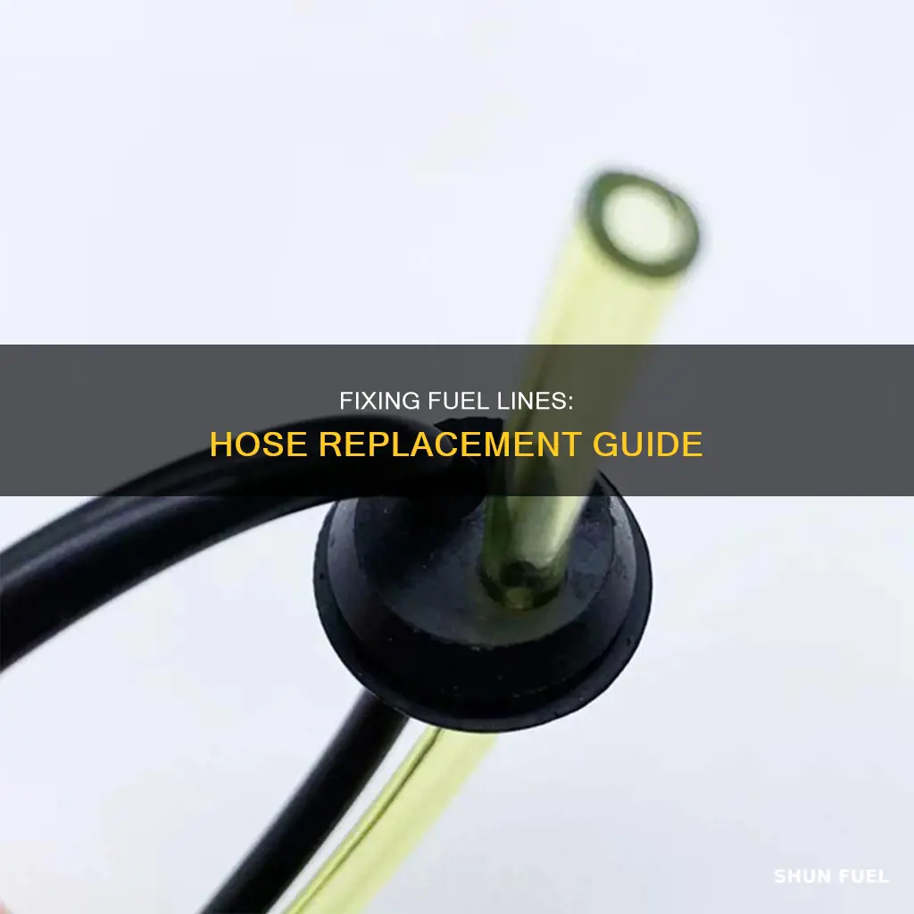 how to fix fuel line with fuel hose