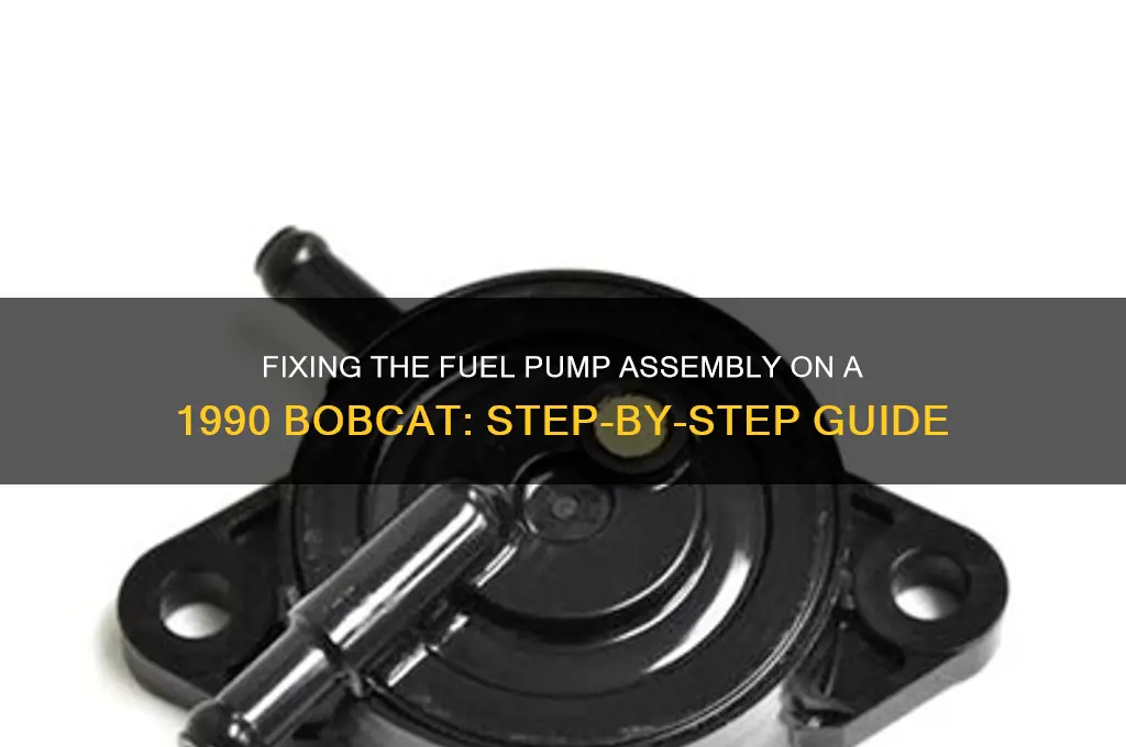 how to fix fuel pump assembly on 1990 bobcat