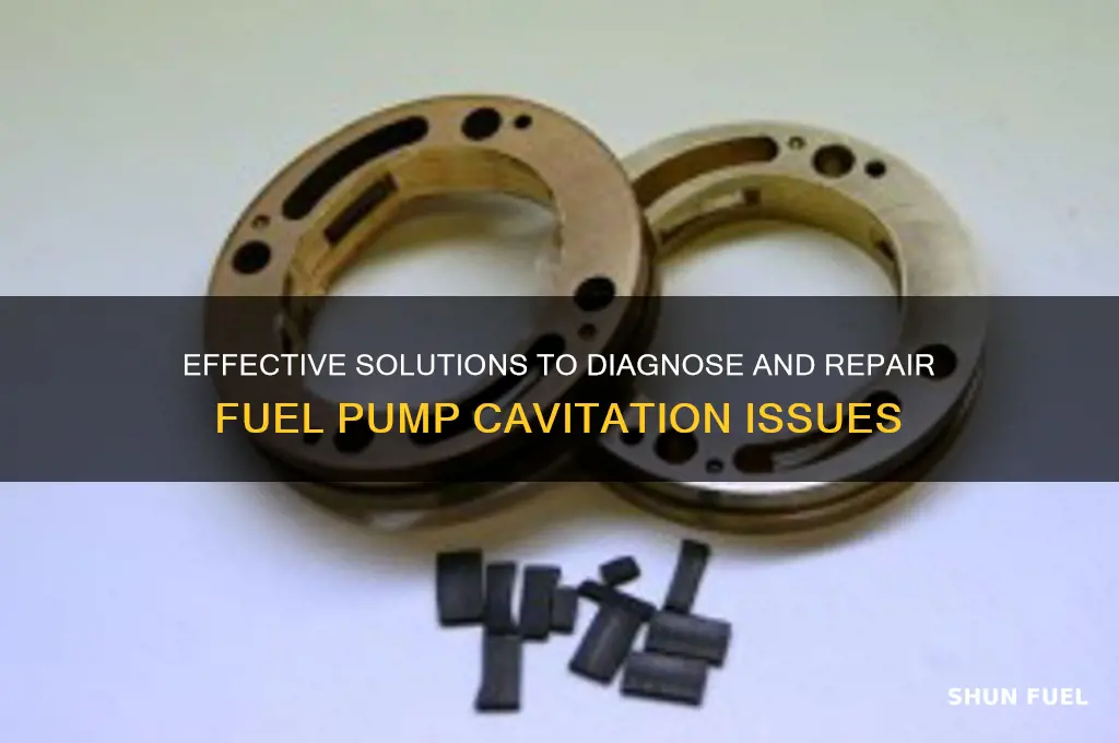 how to fix fuel pump cavitation