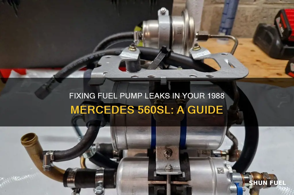 how to fix fuel pump leaks 88 mercedes 560sl