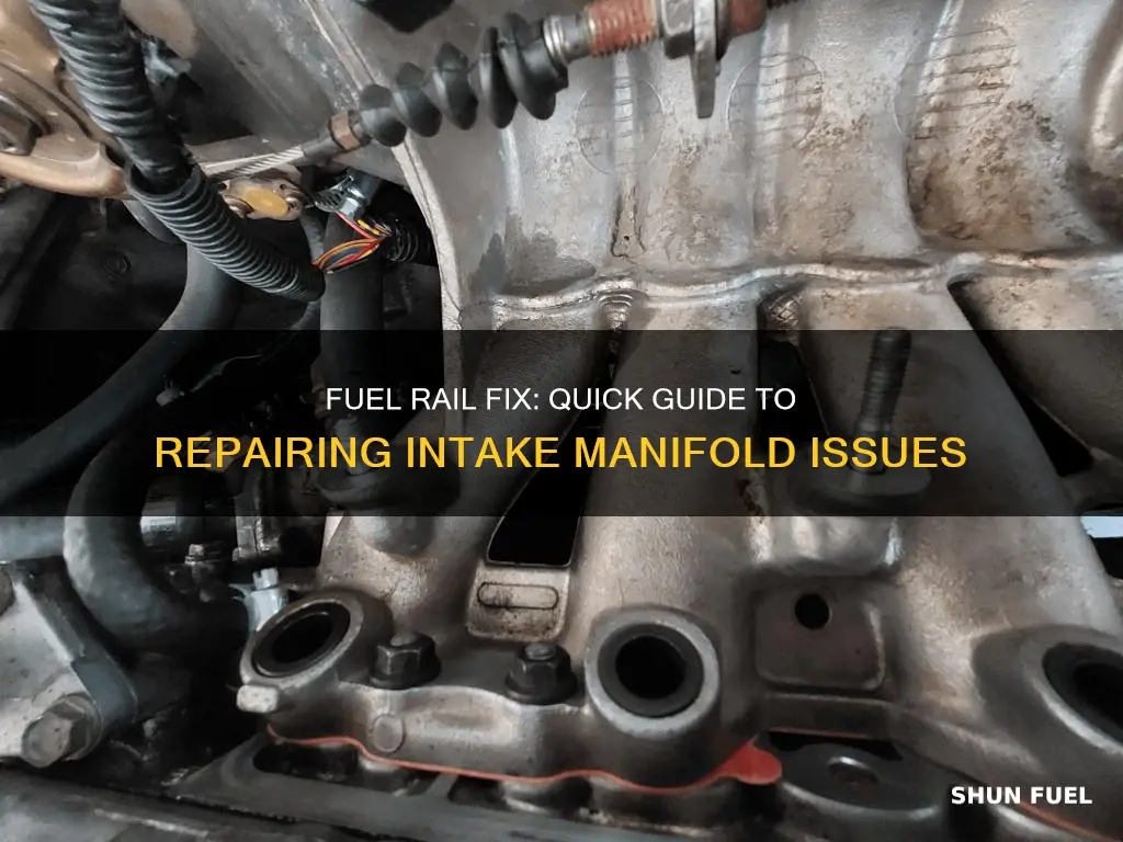 how to fix fuel rail line going into intake manifold