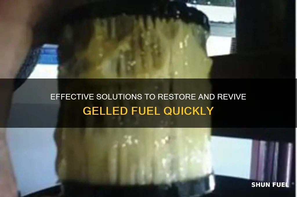 how to fix gelled fuel