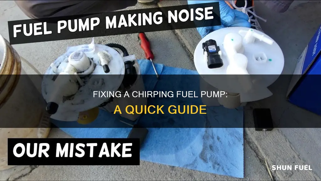 how to fix high pressure fuel pump making chirping noise