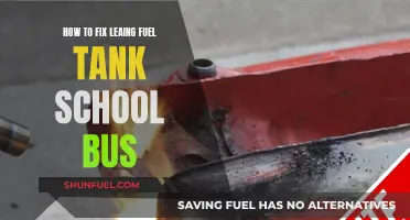 Repairing a School Bus Fuel Tank Leak