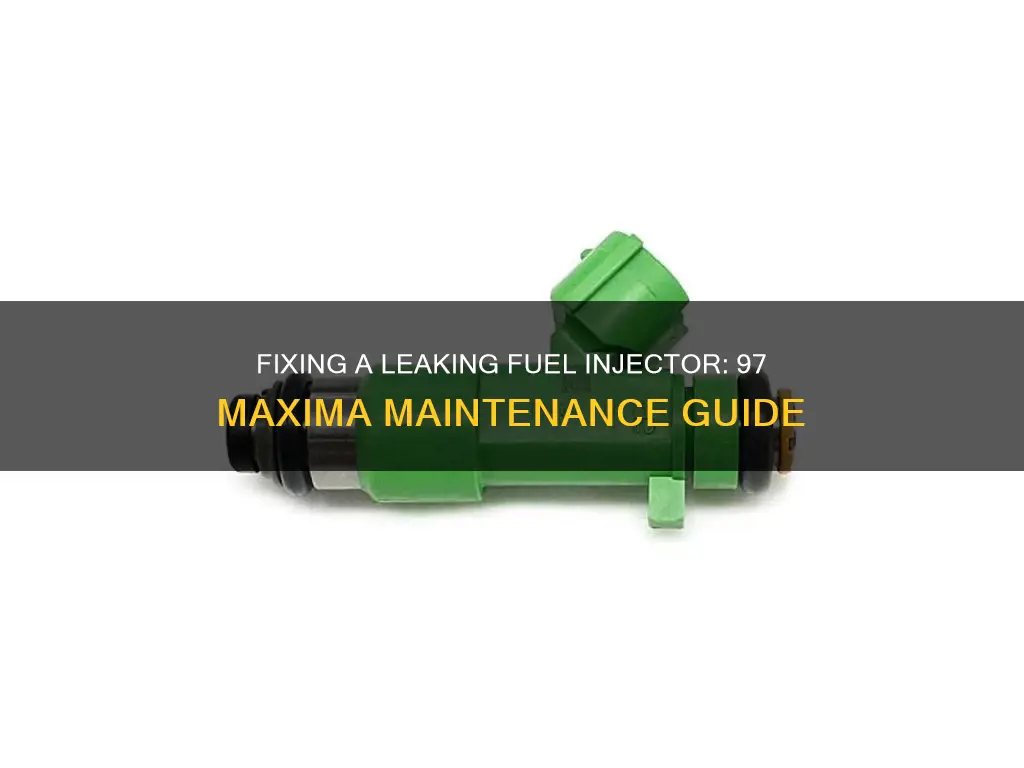 how to fix leaking fuel injector on 97 maxima