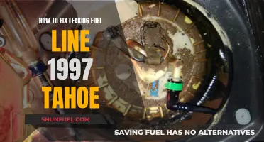Repairing a Leaking Fuel Line in a '97 Tahoe