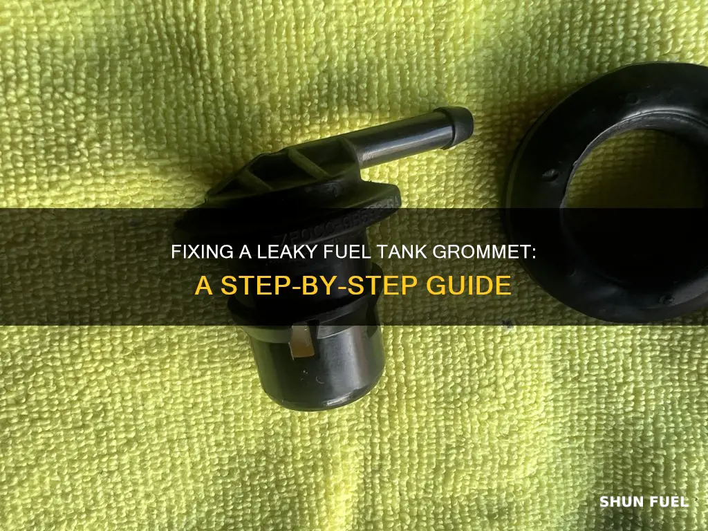 how to fix leaking fuel tank grommet
