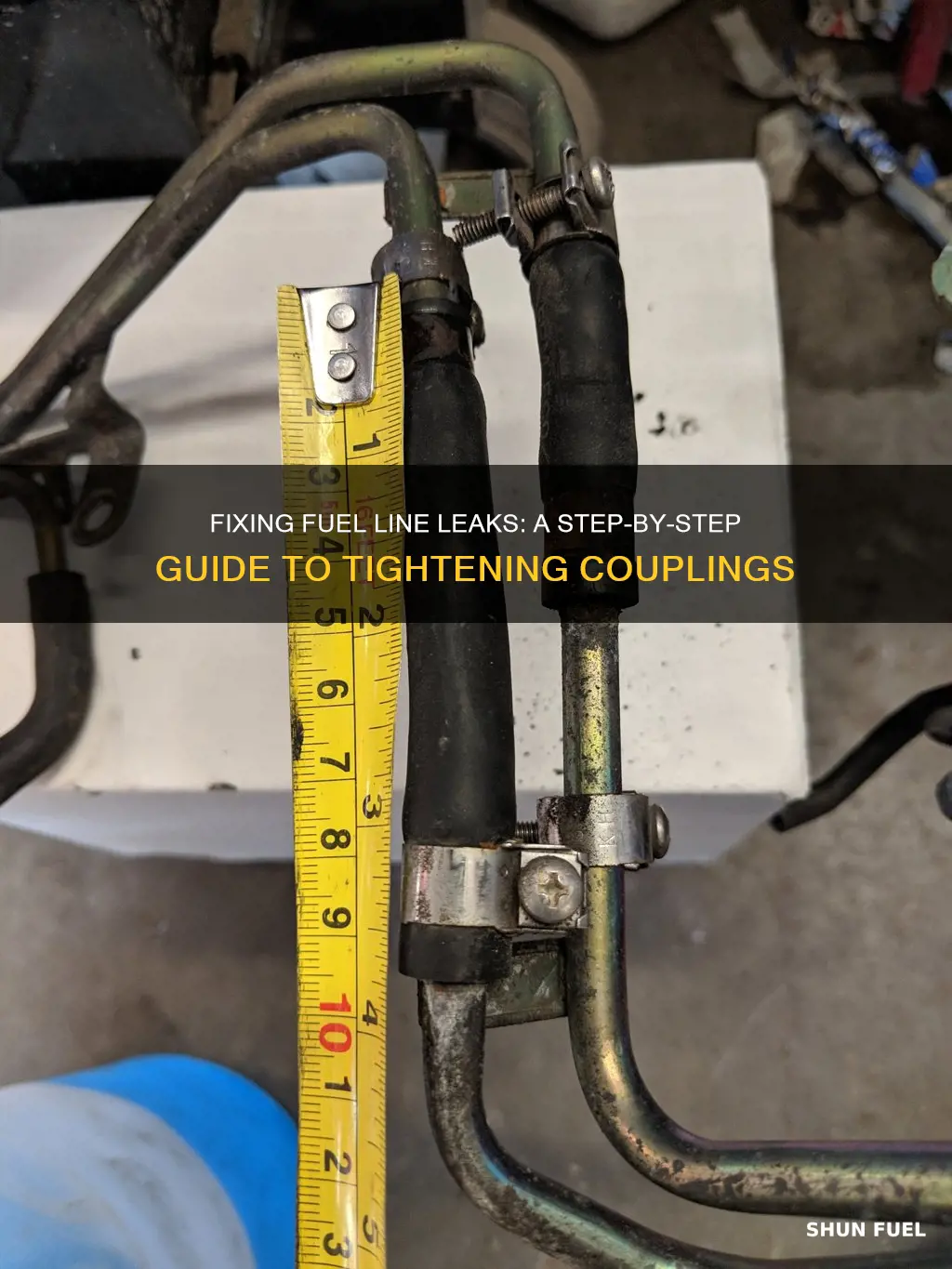 how to fix leaky fuel line coupling