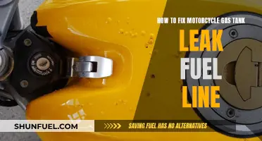 Repairing a Leaking Motorcycle Gas Tank and Fuel Line