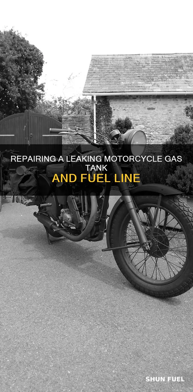 how to fix motorcycle gas tank leak fuel line