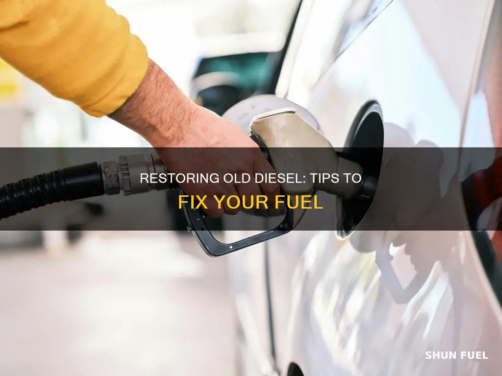 how to fix old diesel fuel